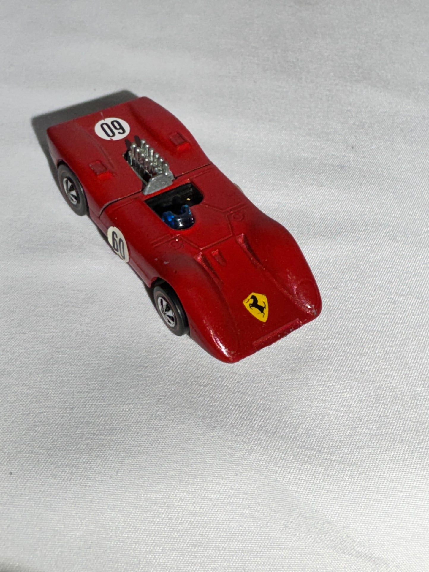 Hot Wheels Redline Ferrari 312P (1969) – Mattel, Hong Kong – US & Foreign Patent Pending