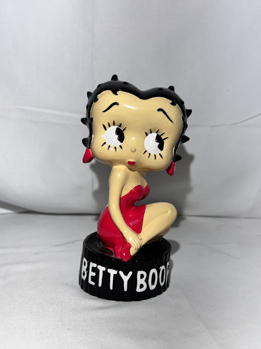Vintage Betty Boop Figurine – Red Dress – Classic Cartoon Collectible