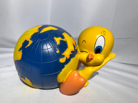 Tweety Bird with world Globe Bank – Warner Bros. 1999