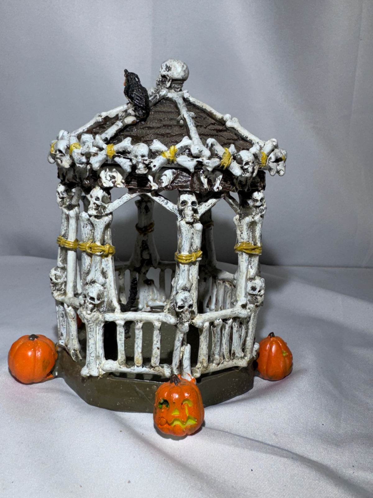 Lemax Spooky Town Skeleton Gazebo #73609 — Retired 2007 Halloween Village