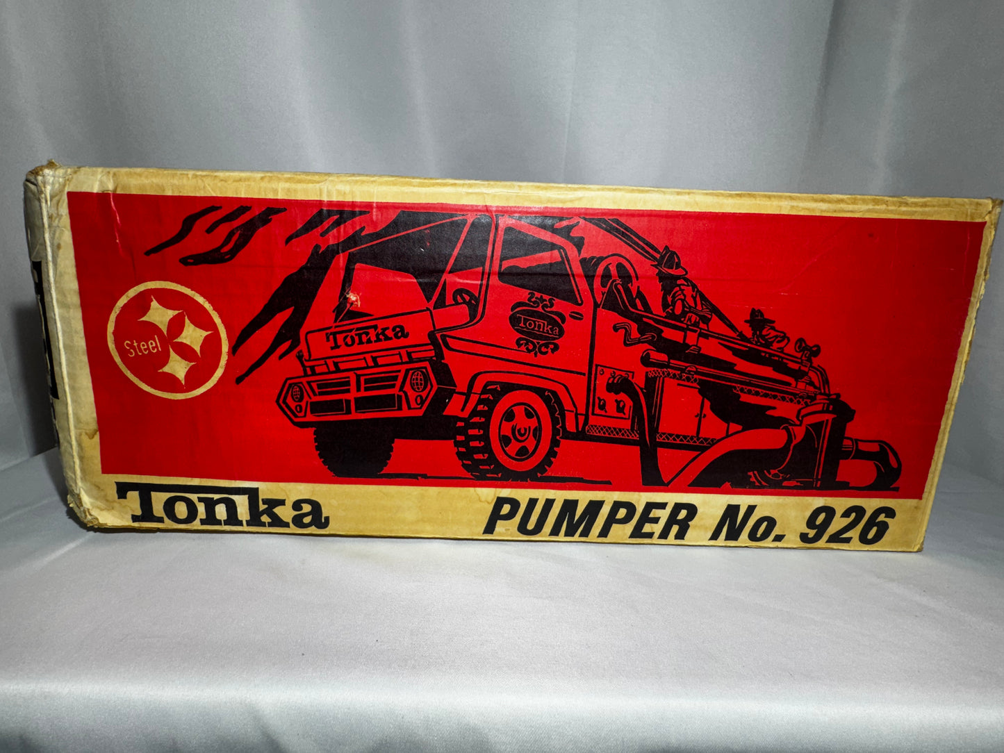 Vintage Tonka No. 926 Gas Turbine Pumper Fire Truck w/ Box Hose Hydrant 1967-68 No Ladder