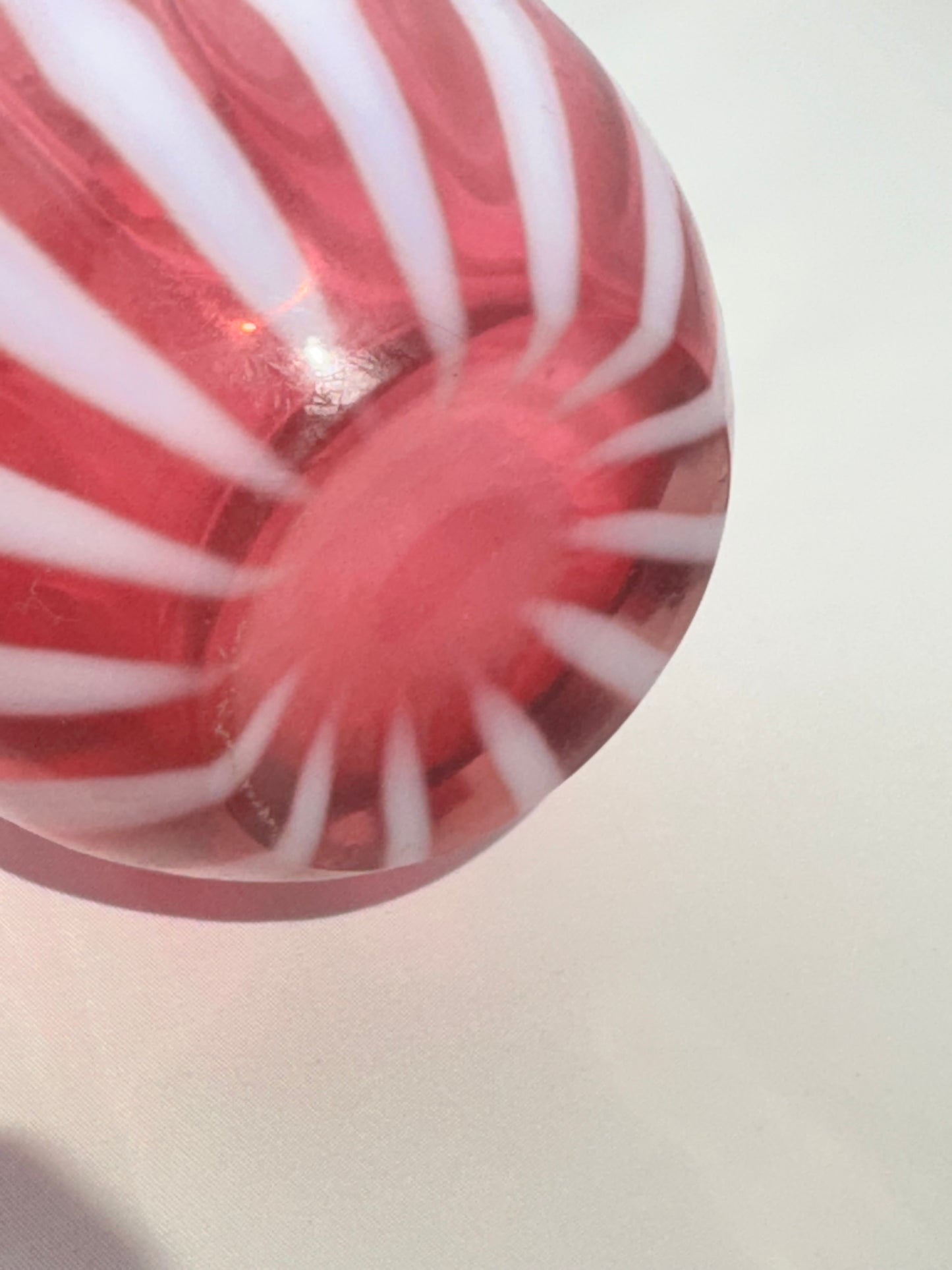 Vintage Fenton Cranberry New World Rib Optic Decanter w/ Stopper – 1953 – 14.5”