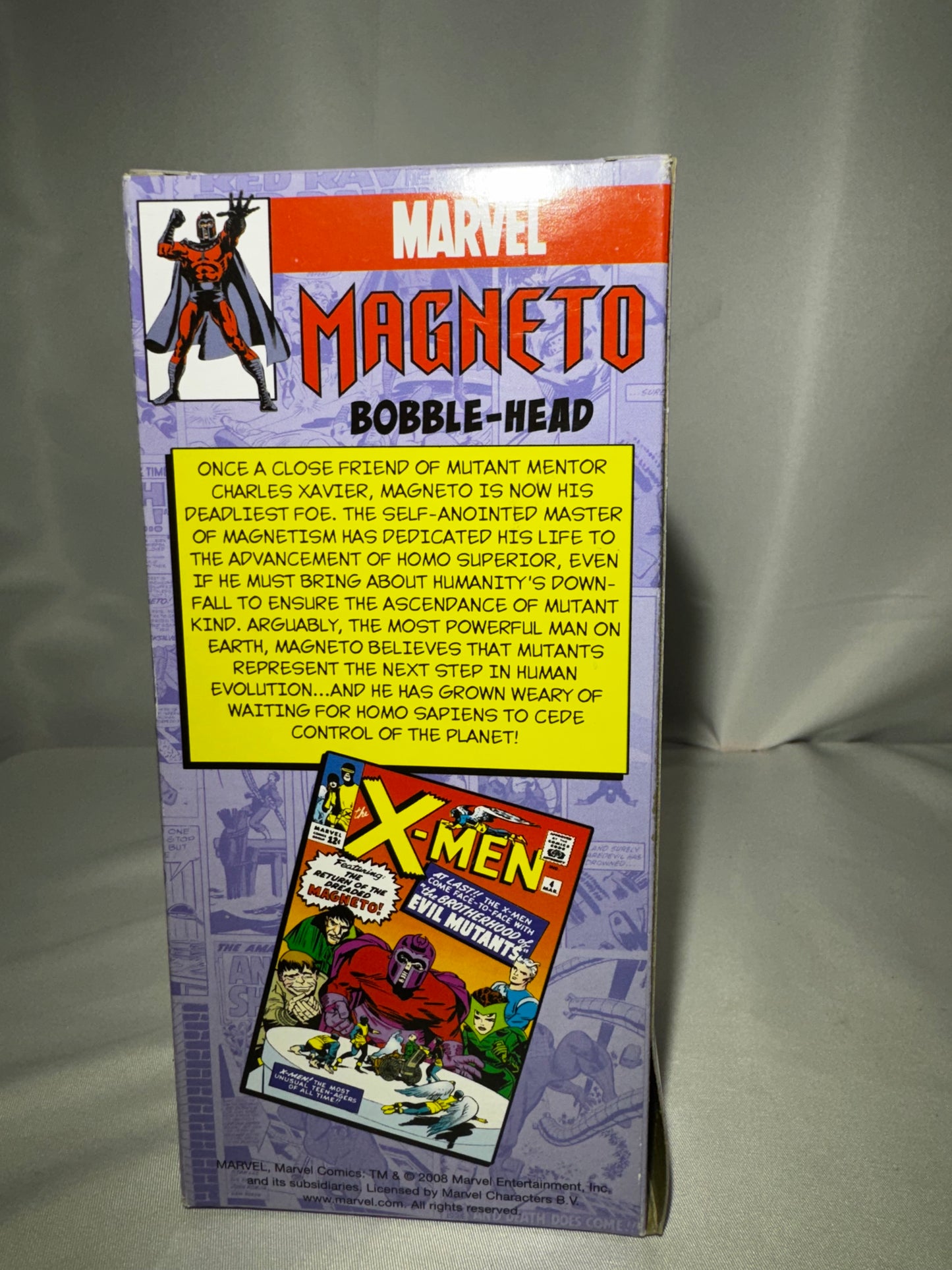 Funko Wacky Wobbler Magneto Bobblehead Marvel Comics 2008 Vaulted w/ Box