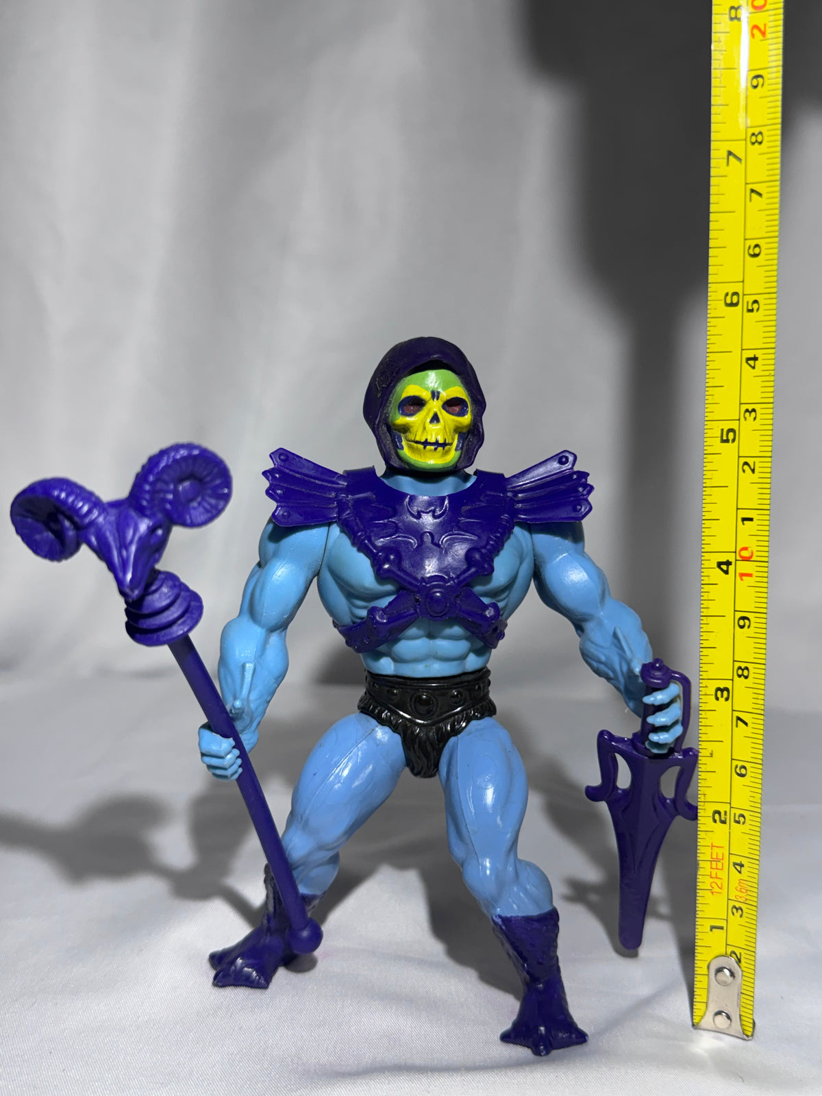Vintage 1981 Mattel Masters of the Universe Skeletor Action Figure – Complete Accessories