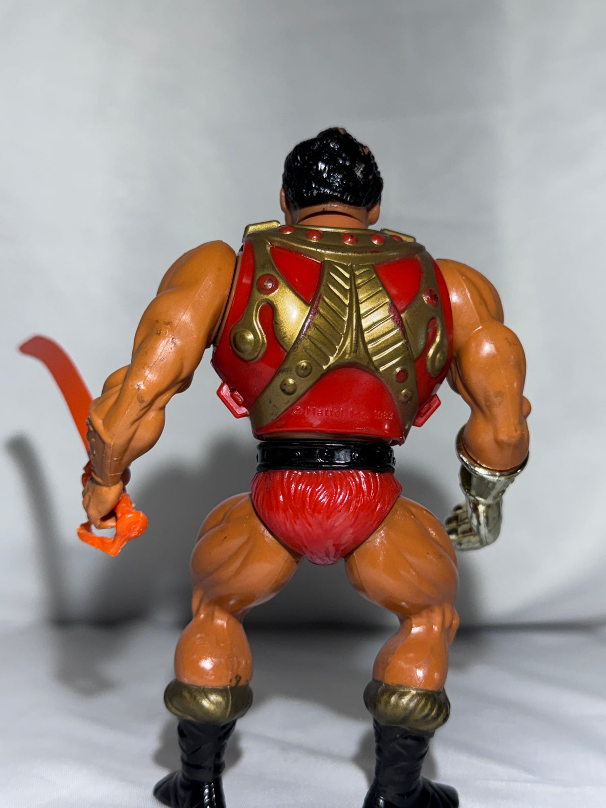 Vintage Mattel Masters of the Universe Jitsu Action Figure – Sword & 2 Chest Armor Pieces – MOTU