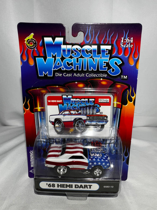 Muscle Machines 1:64 Scale ’68 Hemi Dart Diecast – GS02-12