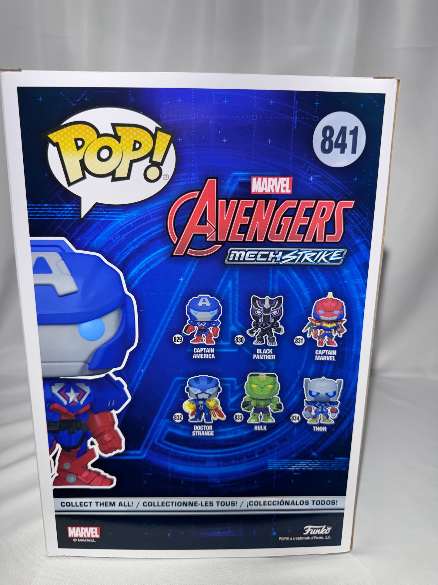 Funko POP! Jumbo Marvel Avengers Mech Strike Captain America #841 Walmart Exclusive