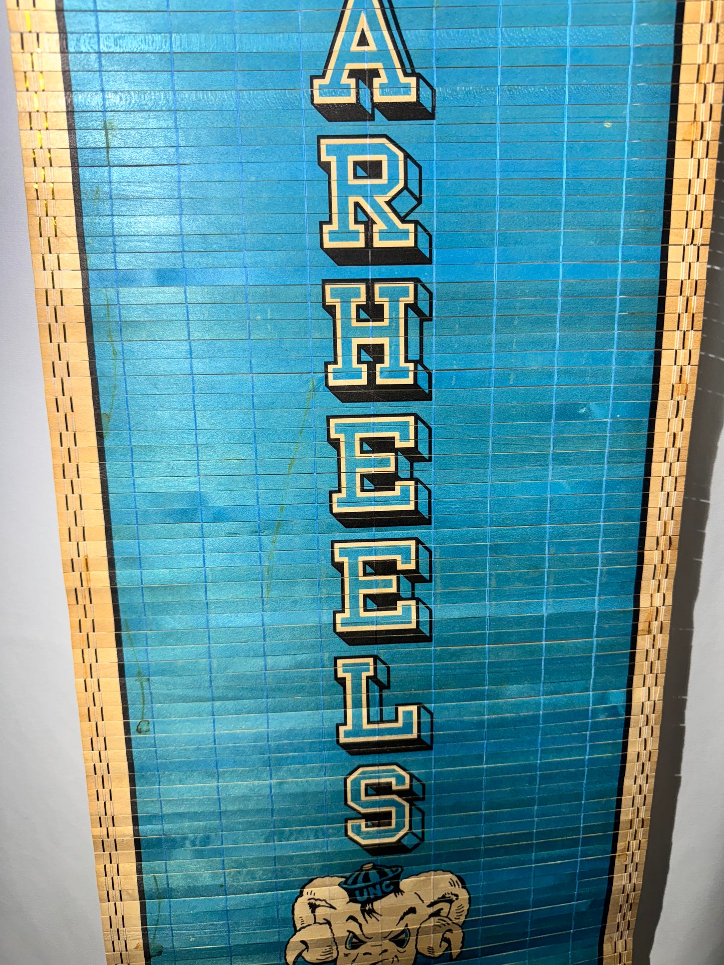 Vintage 1985 UNC University of North Carolina Tar Heels Bamboo Wall Calendar – Reversible