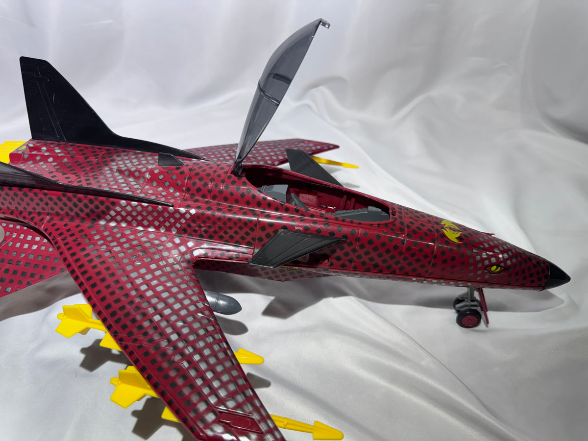G.I. Joe Python Patrol Conquest X-30 Jet – Vintage – Working – Missing 1 Missile