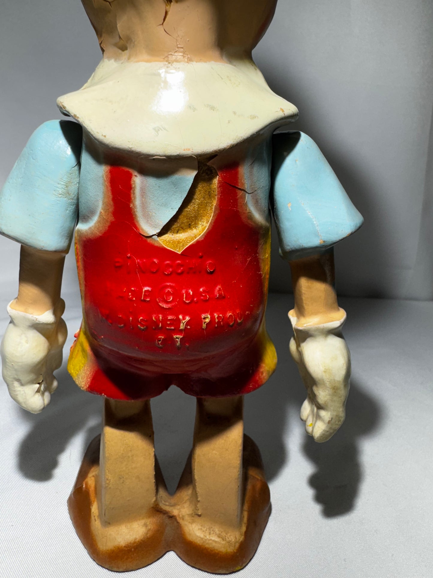 Vintage 1939-40 Walt Disney Pinocchio Composition Doll Original Disney Toy