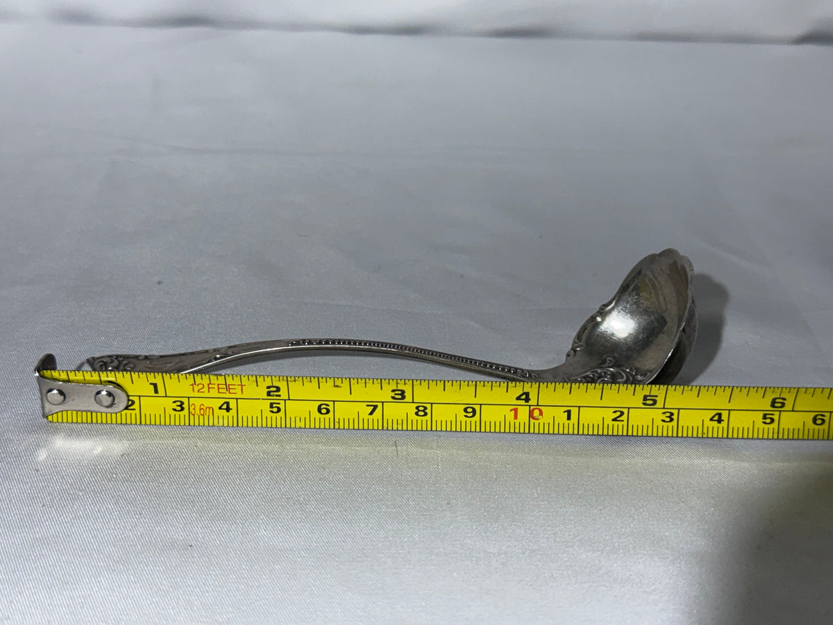Vintage Wallace Old Atlanta Sterling Silver Cream Sauce Ladle RW&S Ornate