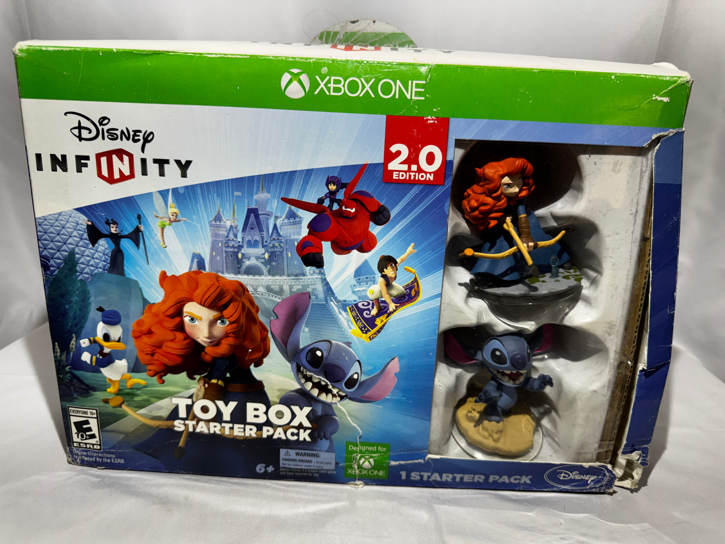 Disney Infinity 2.0 Xbox One Game Base Merida Stitch Figures starter pack 2014