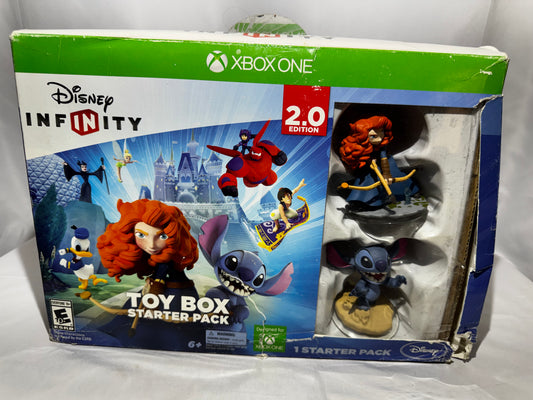 Disney Infinity 2.0 Xbox One Game Base Merida Stitch Figures starter pack 2014