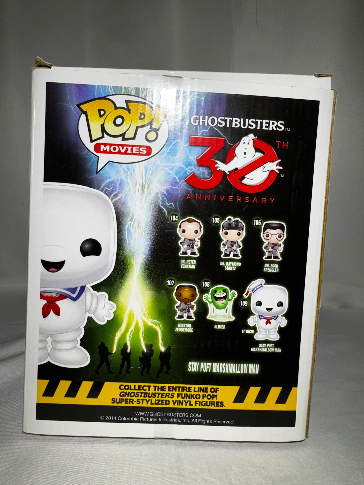 Funko POP! Movies Ghostbusters Stay Puft Marshmallow Man #109 6” Vinyl Figure Vaulted