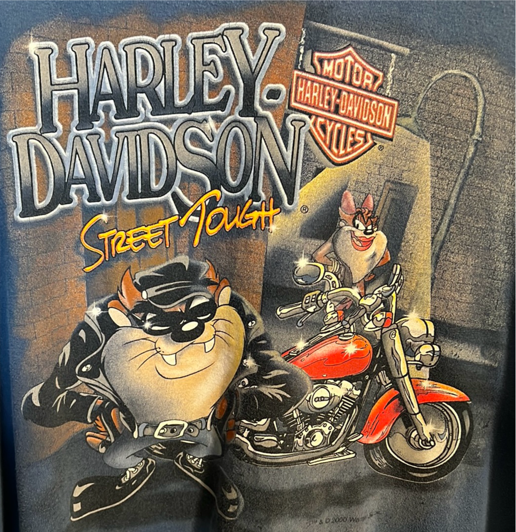 Street tough Taz Harley Davidson Teesh