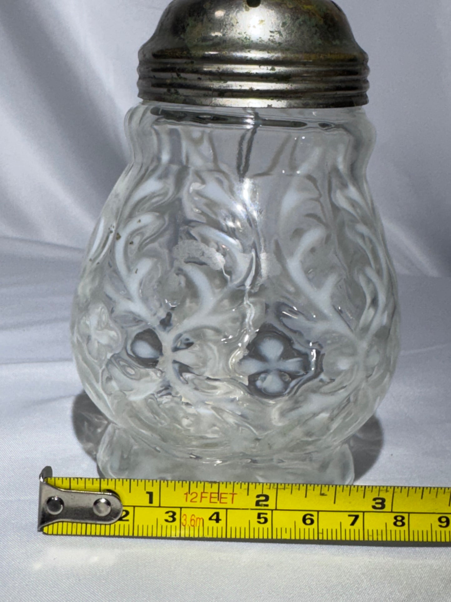 Antique H. Northwood & Co. Spanish Lace Opalescent Glass Sugar Shaker – Victorian