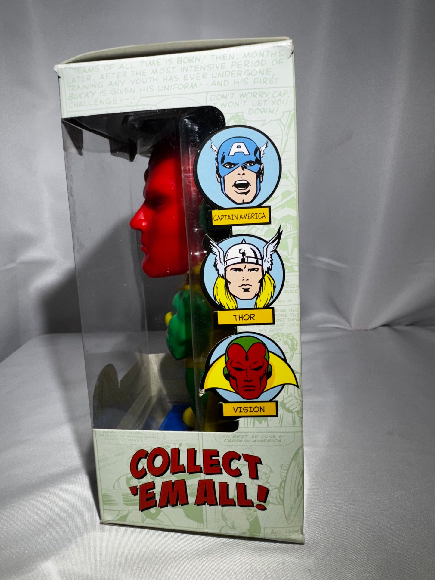 Funko Wacky Wobbler Vision Bobblehead Marvel Comics 2008 Vaulted w/ Box