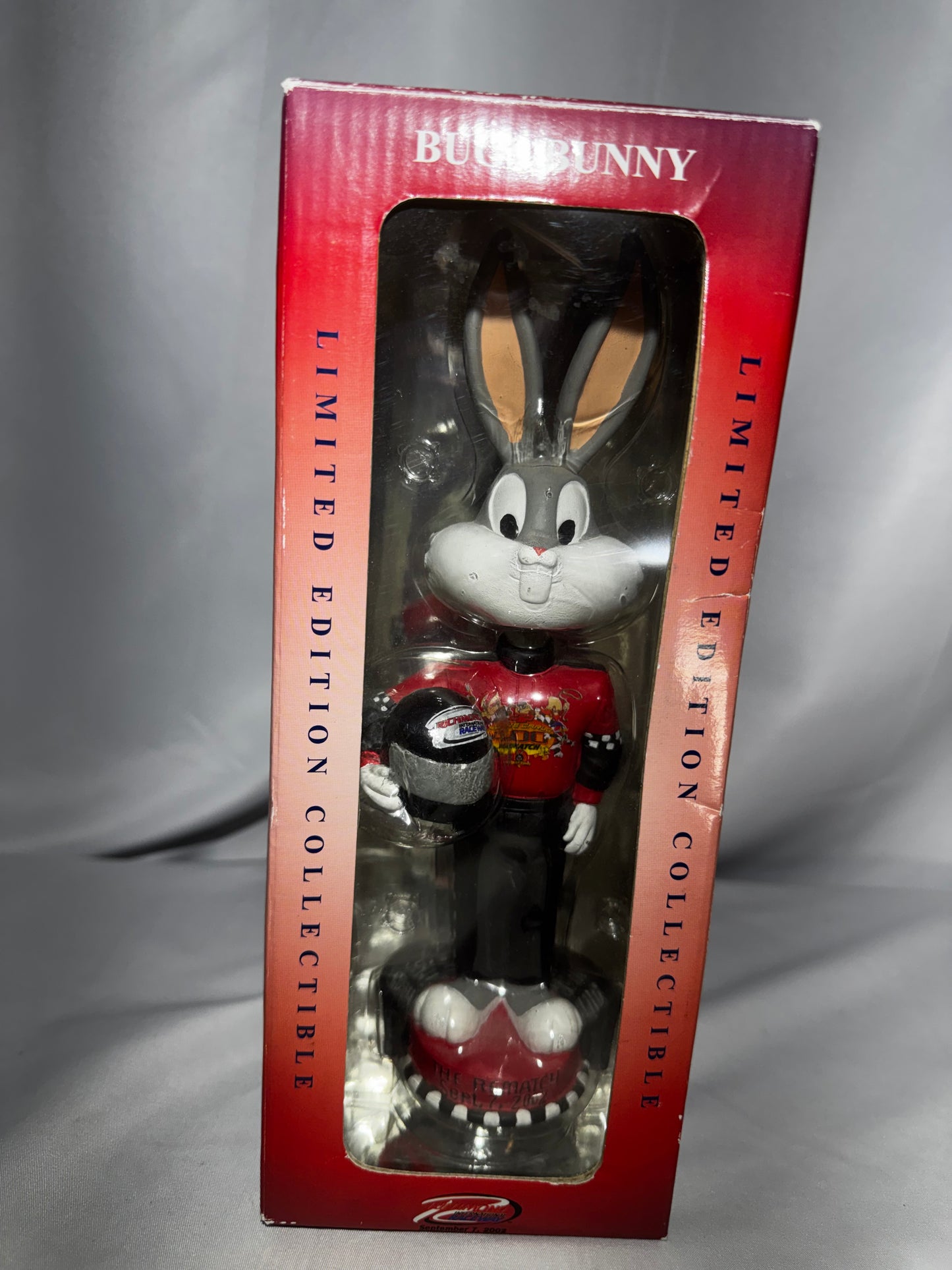 2002 Limited Edition Bugs Bunny Monte Carlo 400 Bobblehead #273/15,000 NASCAR ￼
