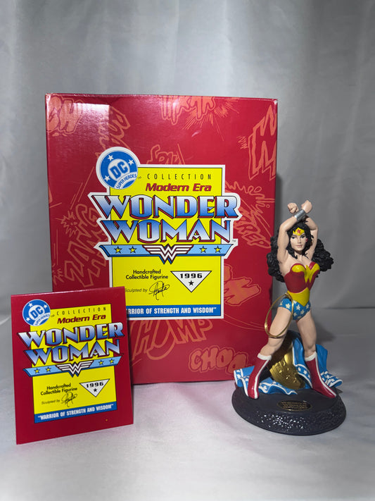 Hallmark 1996 DC Super Heroes Modern Era Wonder Woman Figurine – “Warrior of Strength and Wisdom”