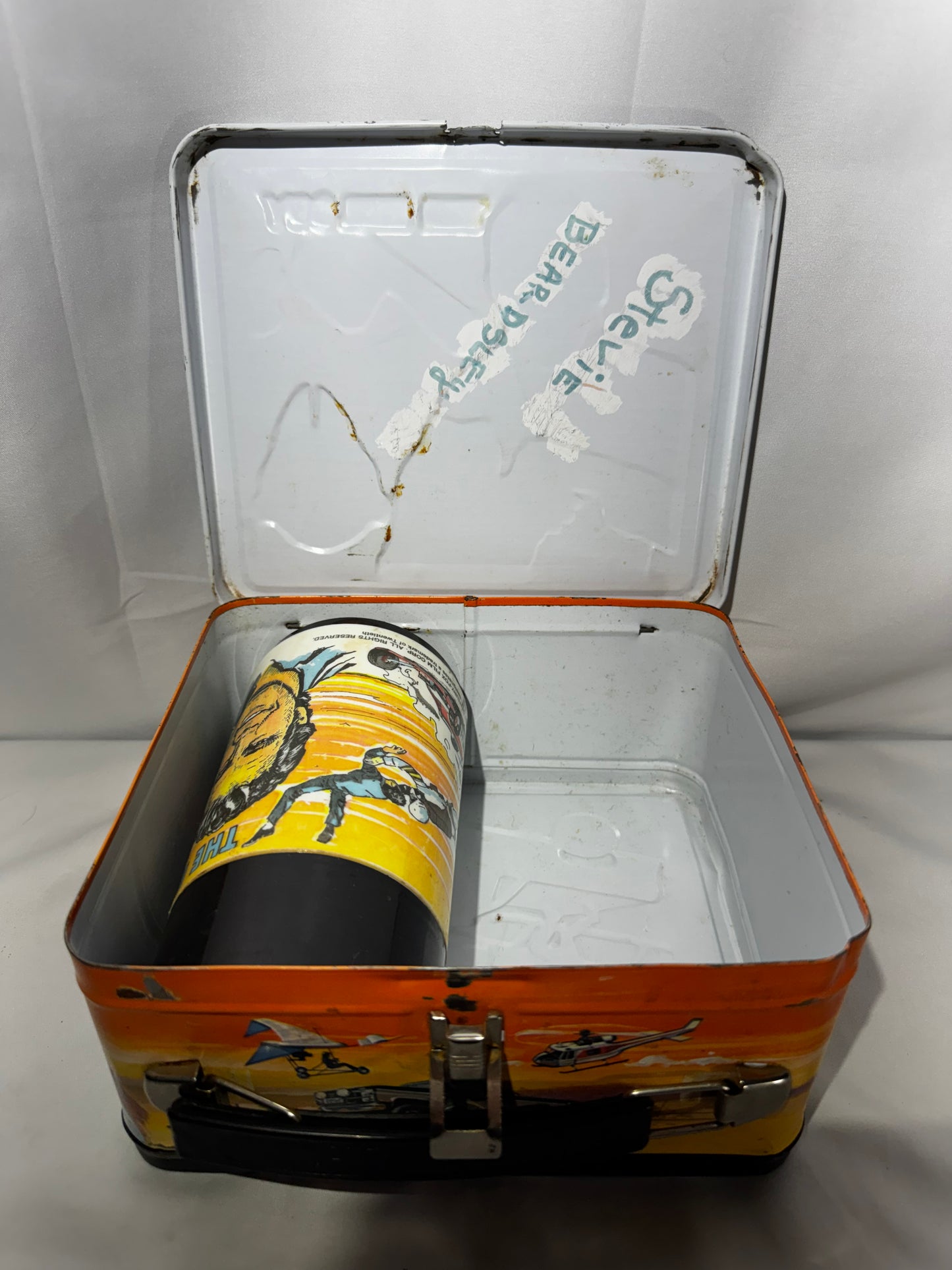 Vintage 1981 The Fall Guy Metal Lunch Box with Original Thermos – Aladdin Industries