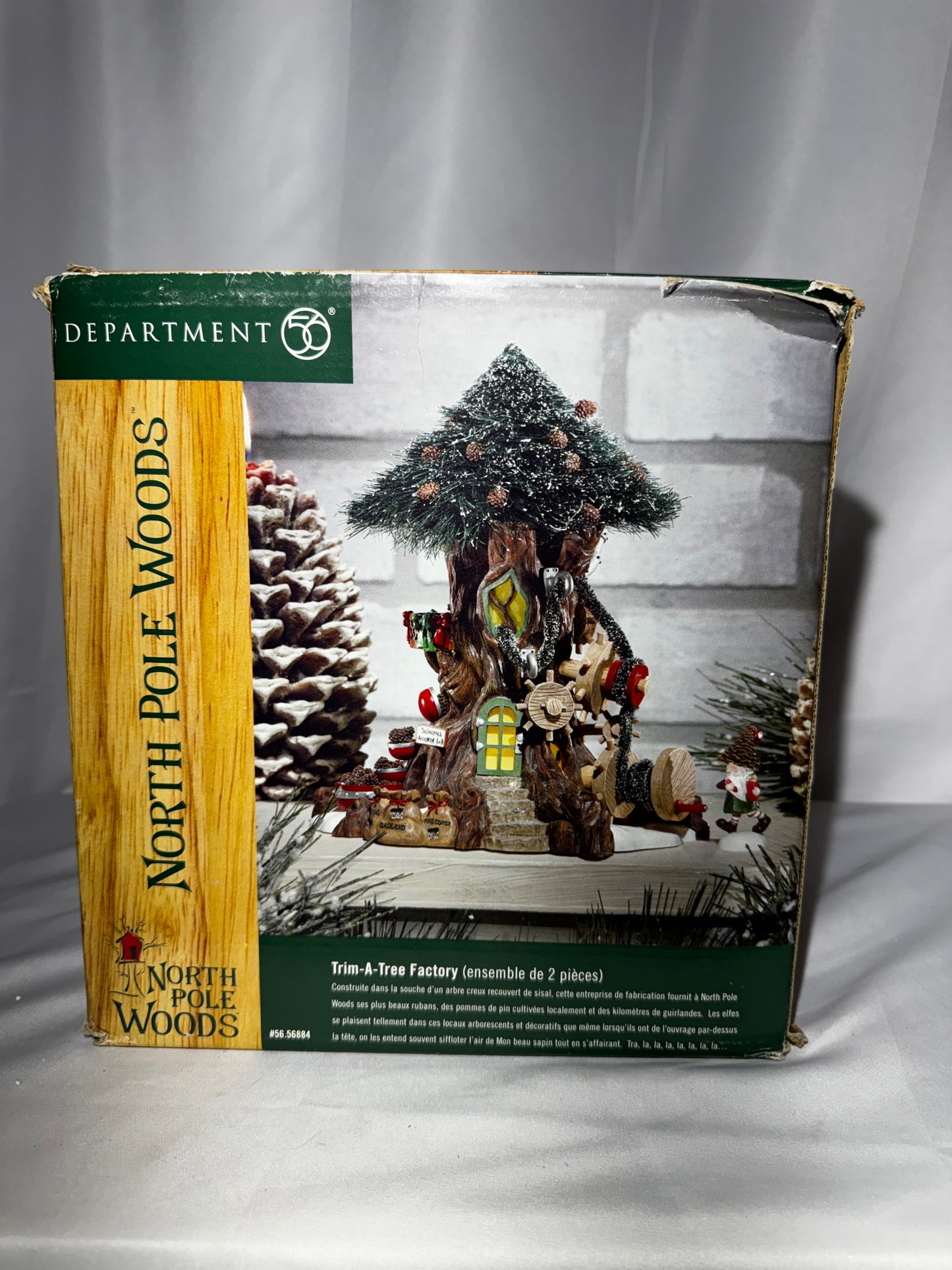 Department 56 North Pole Woods Trim-A-Tree Factory #56884 Retired 2001 Read