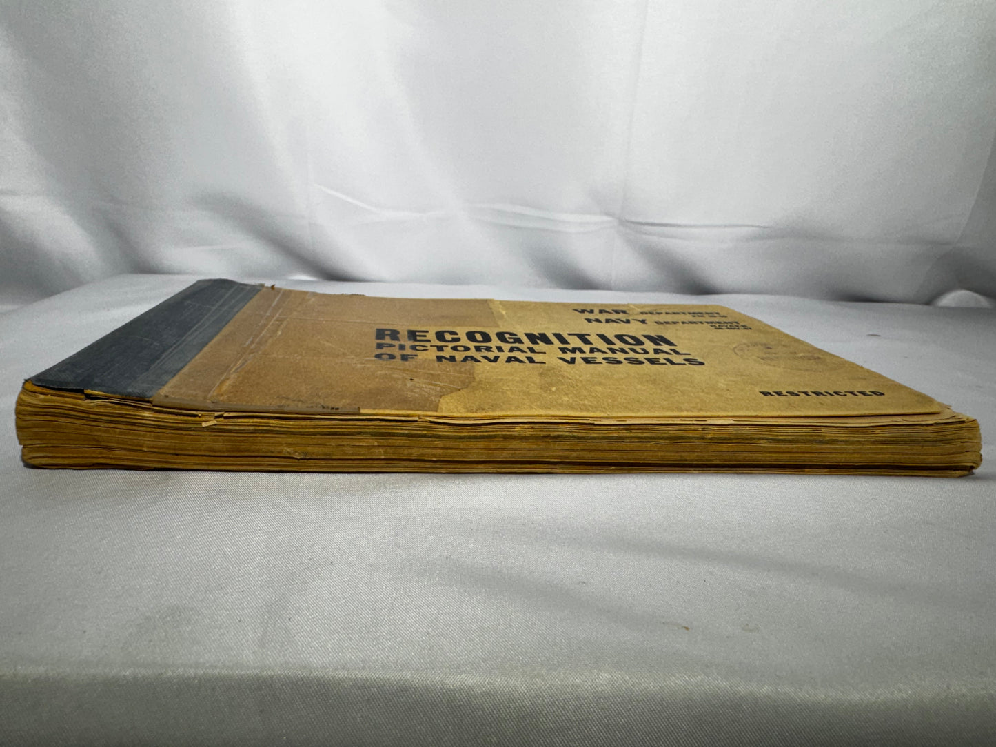 Vintage 1943 WWII Recognition Pictorial Manual of Naval Vessels War Dept Navy FM 30-50