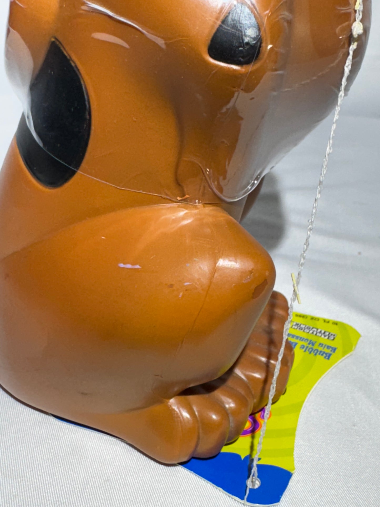 Vintage Scooby-Doo Bubble Bath Bottle 9” Vinyl Figure Sealed w/ Tag Cartoon Network