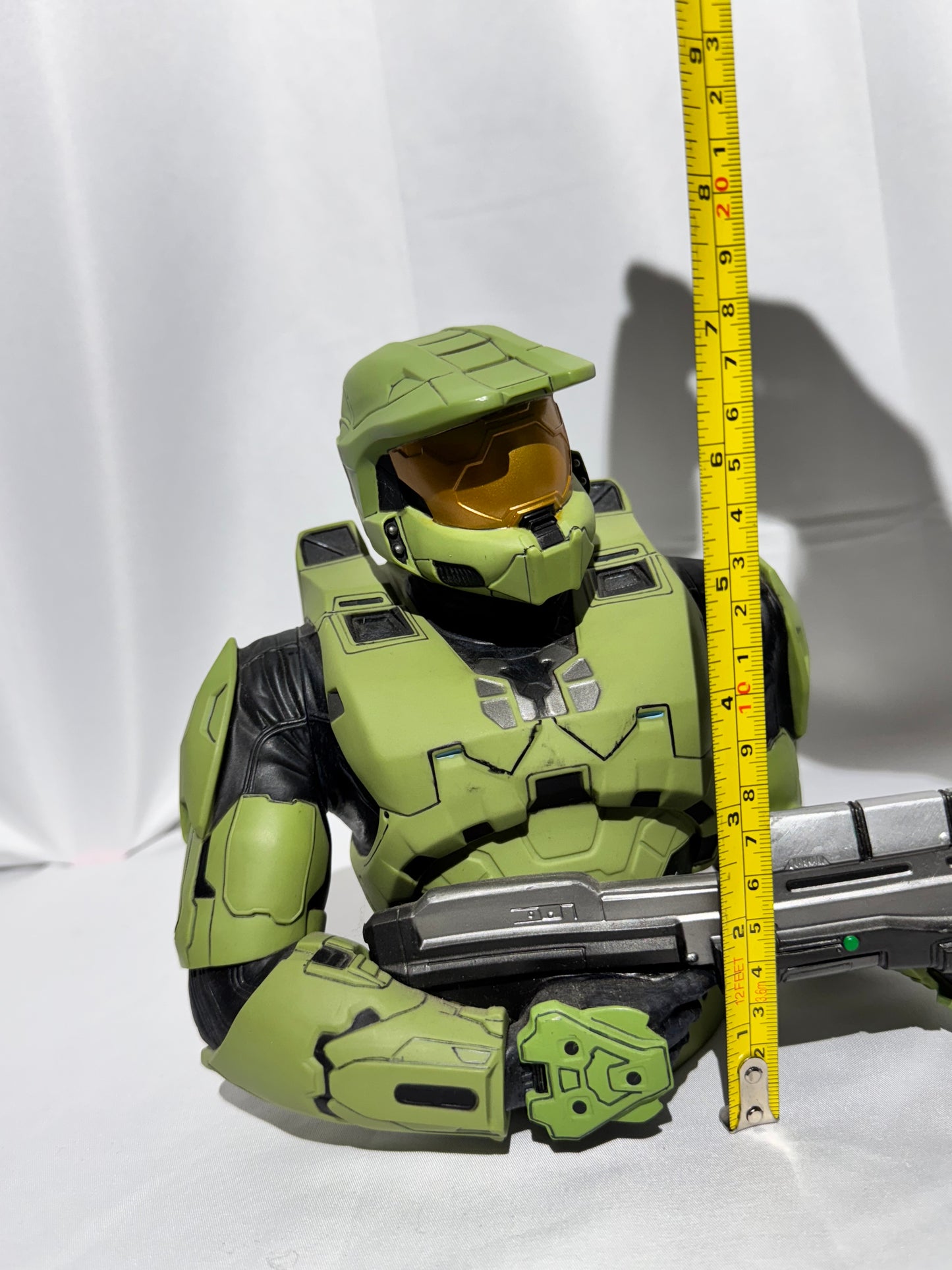Diamond Select Halo Spartan Mark IV Green Vinyl Bust Bank w/ Original Stopper (2010)