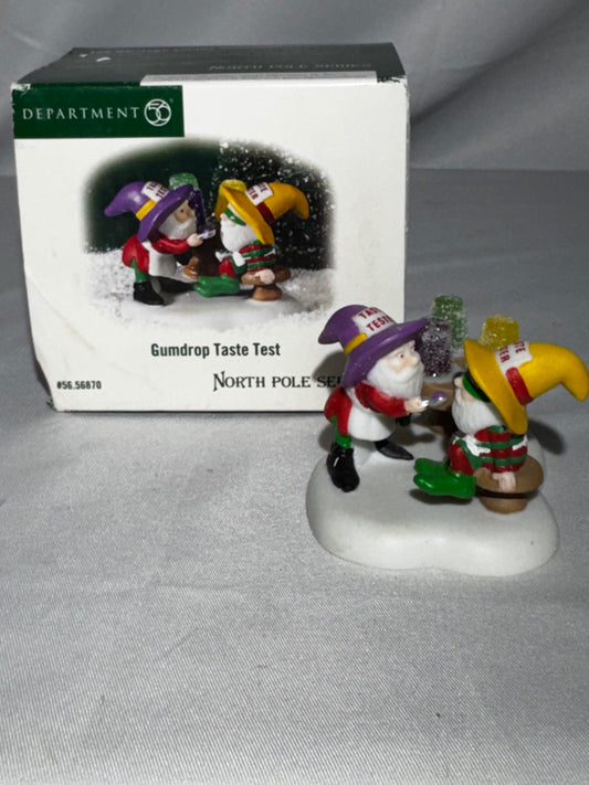 Department 56 North Pole Gumdrop Taste Test #56.56870 Retired w/ Box No Chips