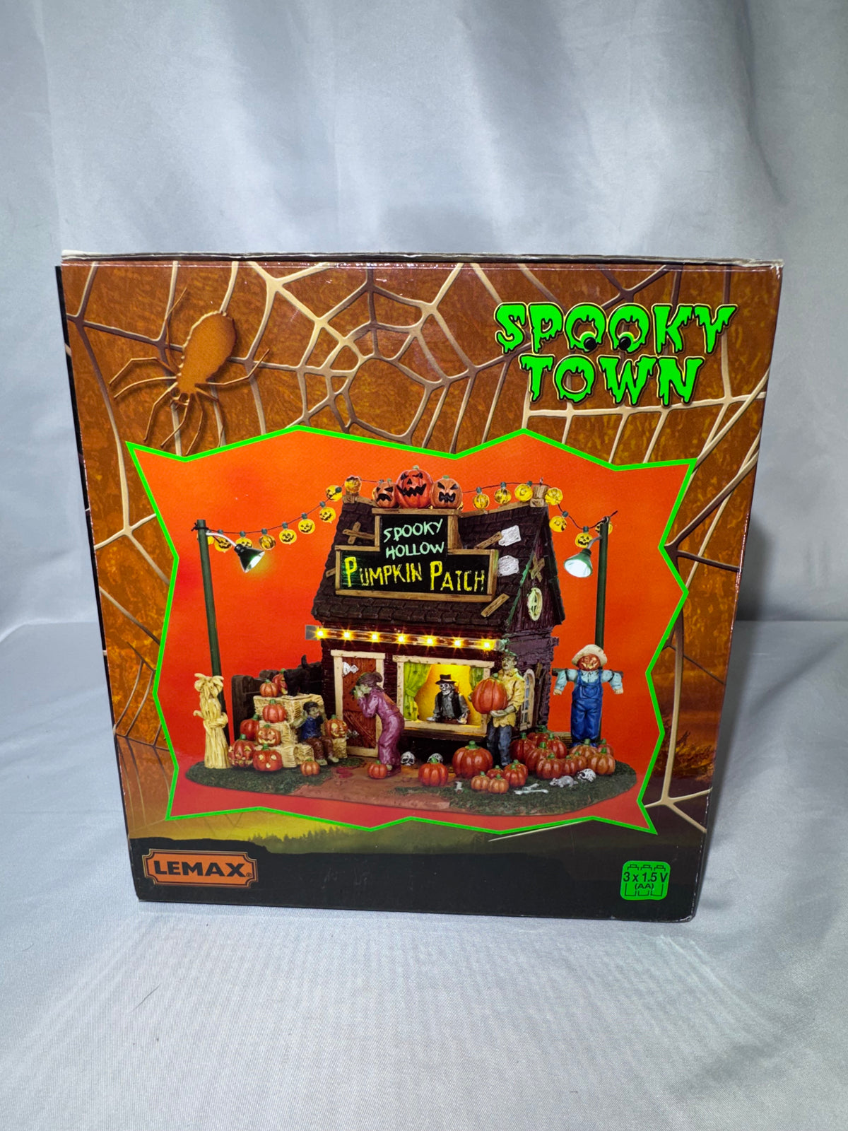 Lemax Spooky Town Spooky Hollow Pumpkin Patch #54902 – Retired 2015–2024 – Original Box