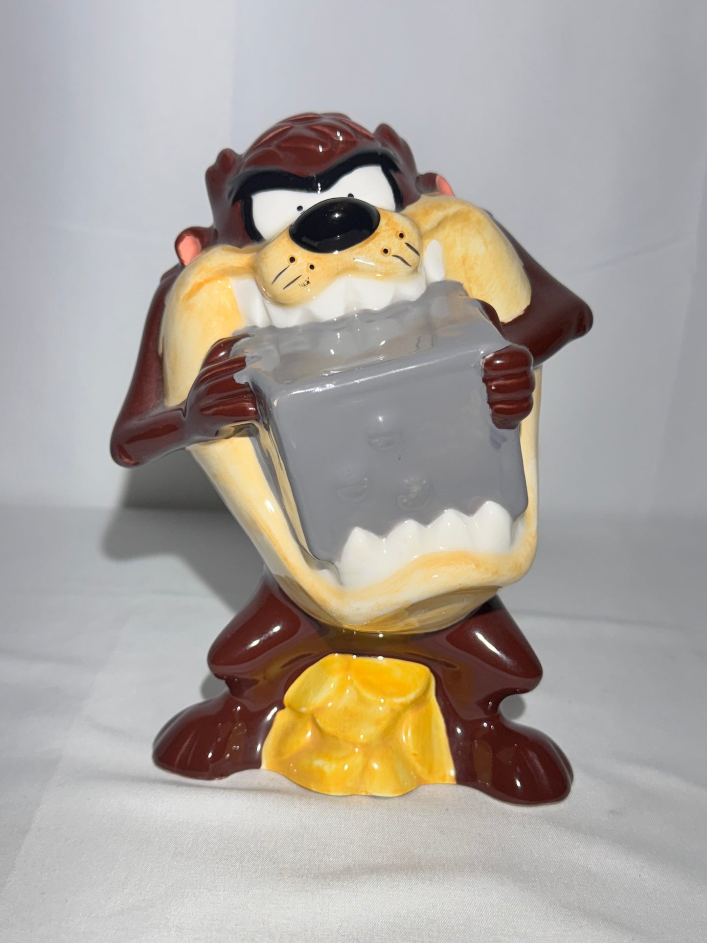 1996 Taz Ceramic Piggy Bank – Tropical Diffusion – Warner Bros Looney Tunes