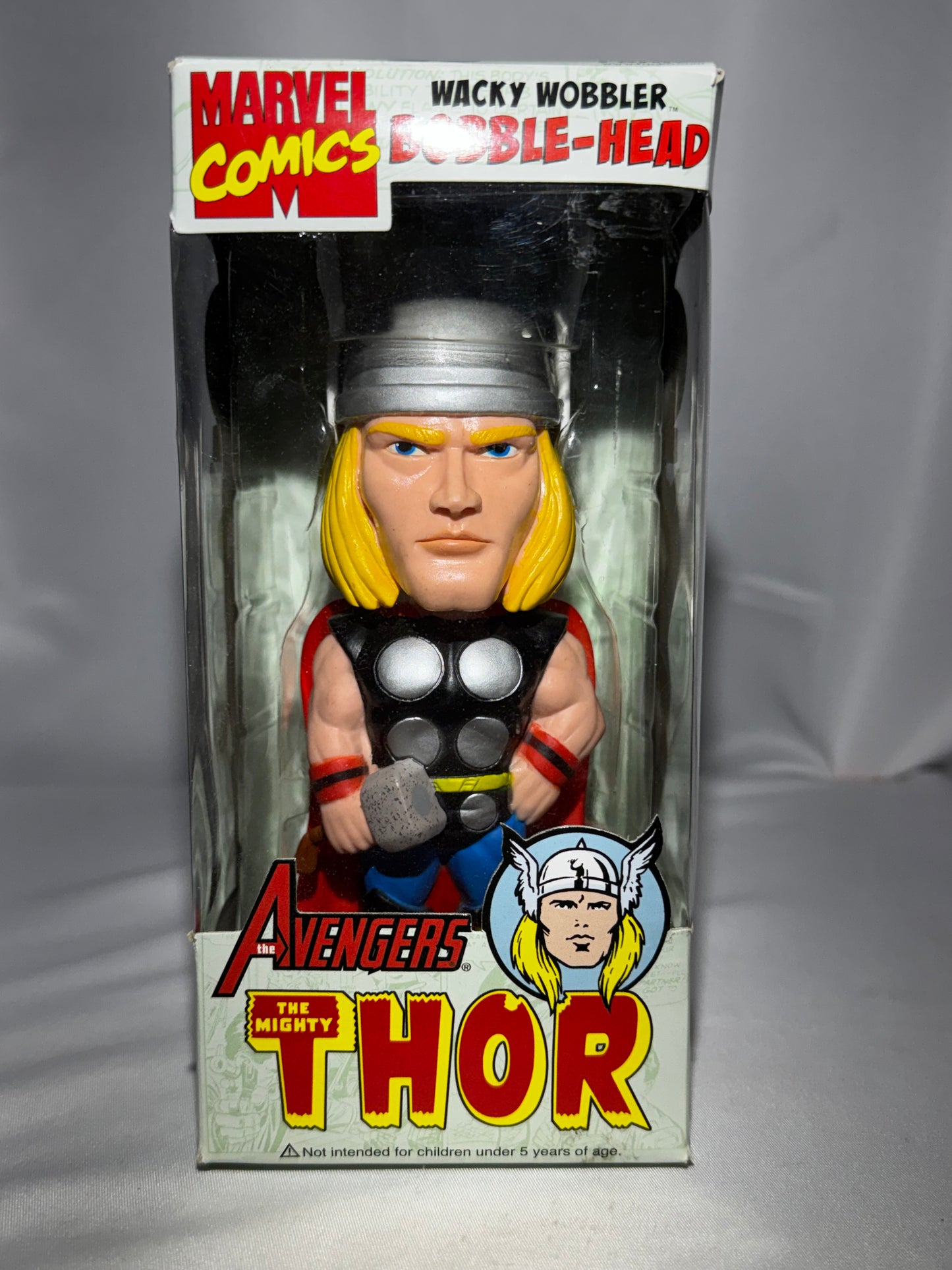 Funko Wacky Wobbler The Mighty Thor Bobblehead Marvel Avengers 2008 w/ Box