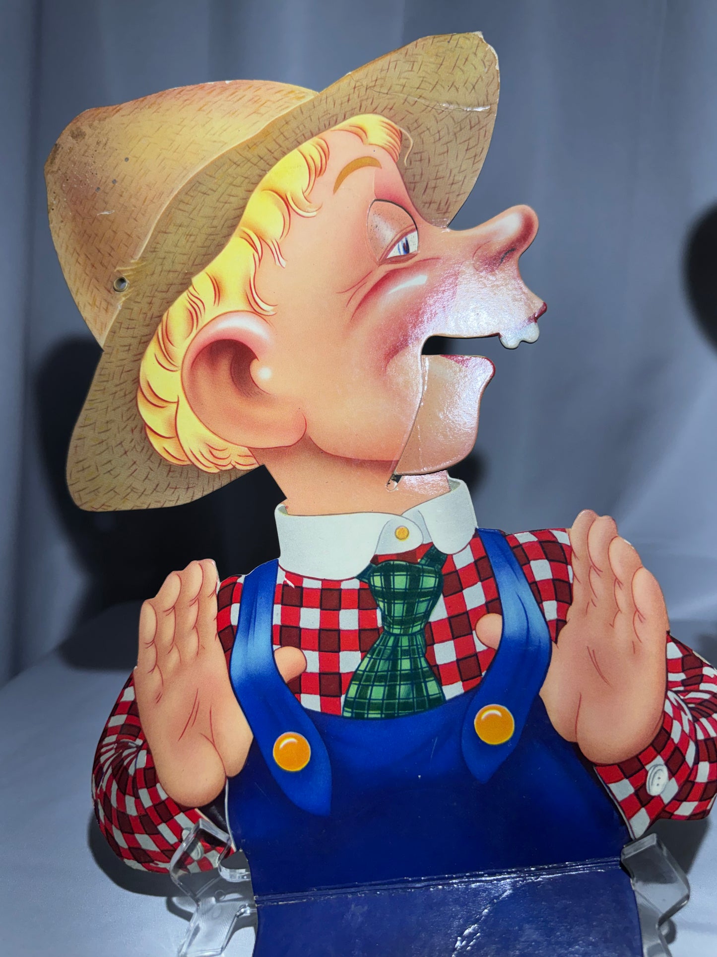 Vintage 1930s Charlie McCarthy & Mortimer Snerd Die Cut Cardboard Advertising Figures 21”