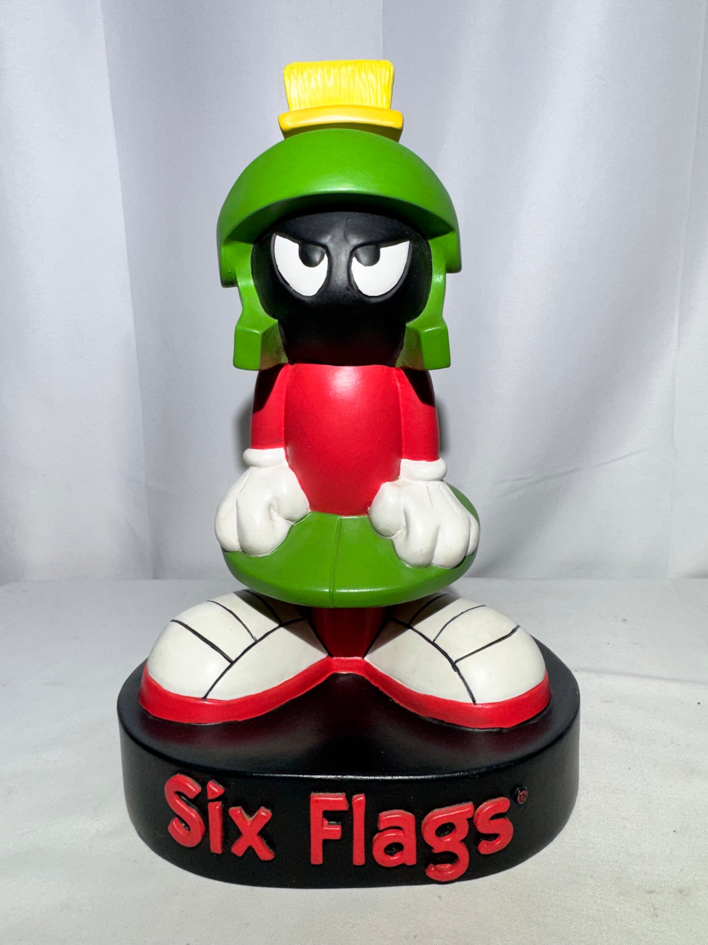 Marvin the Martian Coin Bank – 1997 Six Flags Warner Bros Looney Tunes – 10.5” Tall