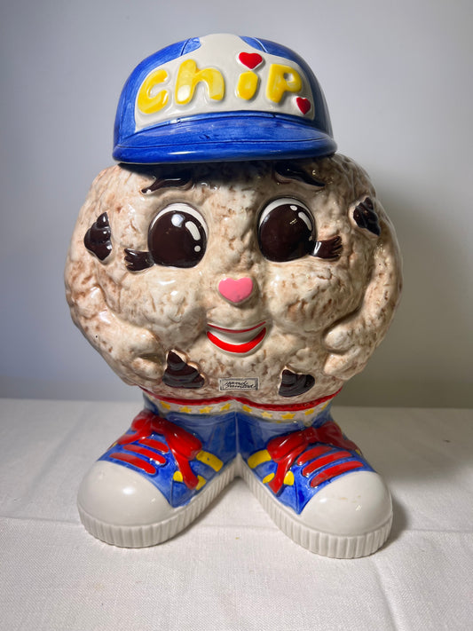 vintage-1991- Chip- cookie jar-Fitz Floyd- Famous Amos