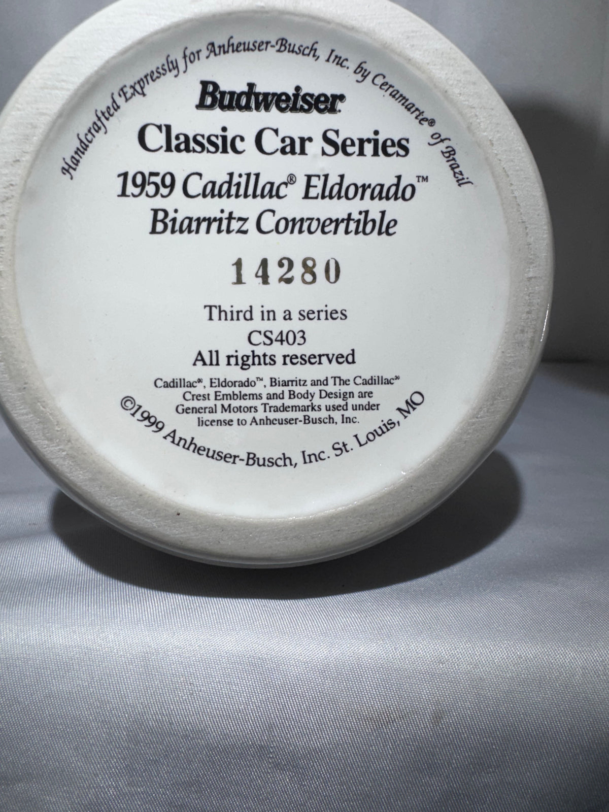 1999 Budweiser Classic Car Series – 1959 Cadillac Eldorado Biarritz Stein CS403