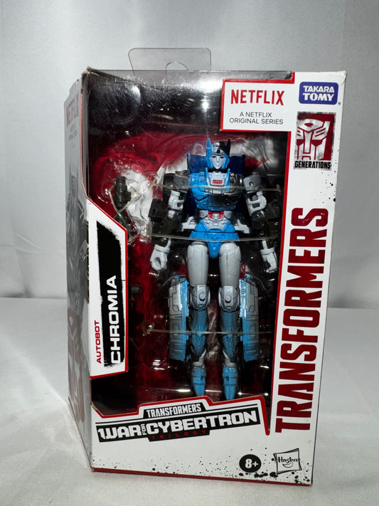 Hasbro Transformers Generations War for Cybertron Series-Inspired Deluxe Class Chromia action figure