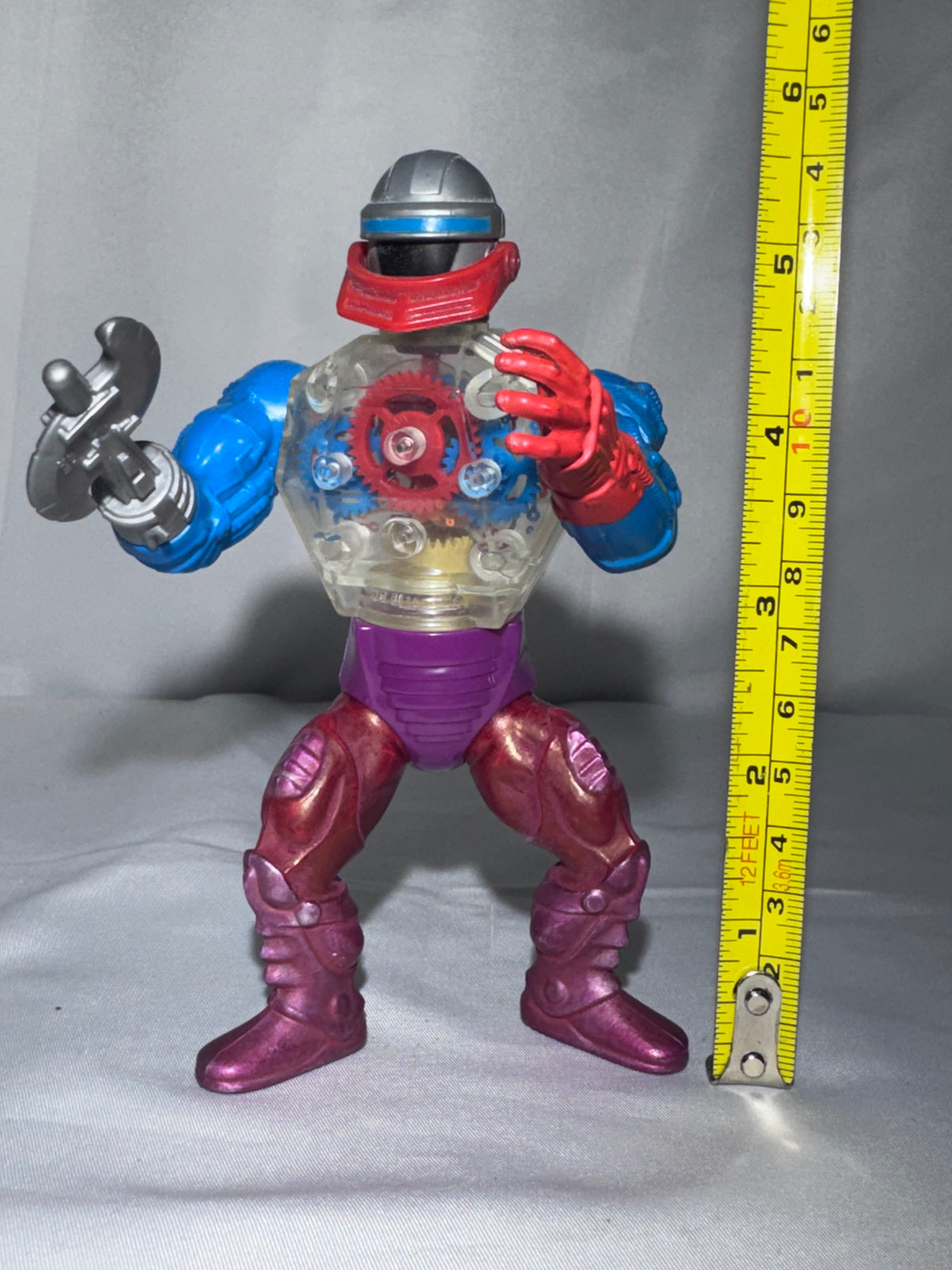 Vintage 1984 Mattel MOTU Roboto Action Figure Masters of the Universe w/ Attachment
