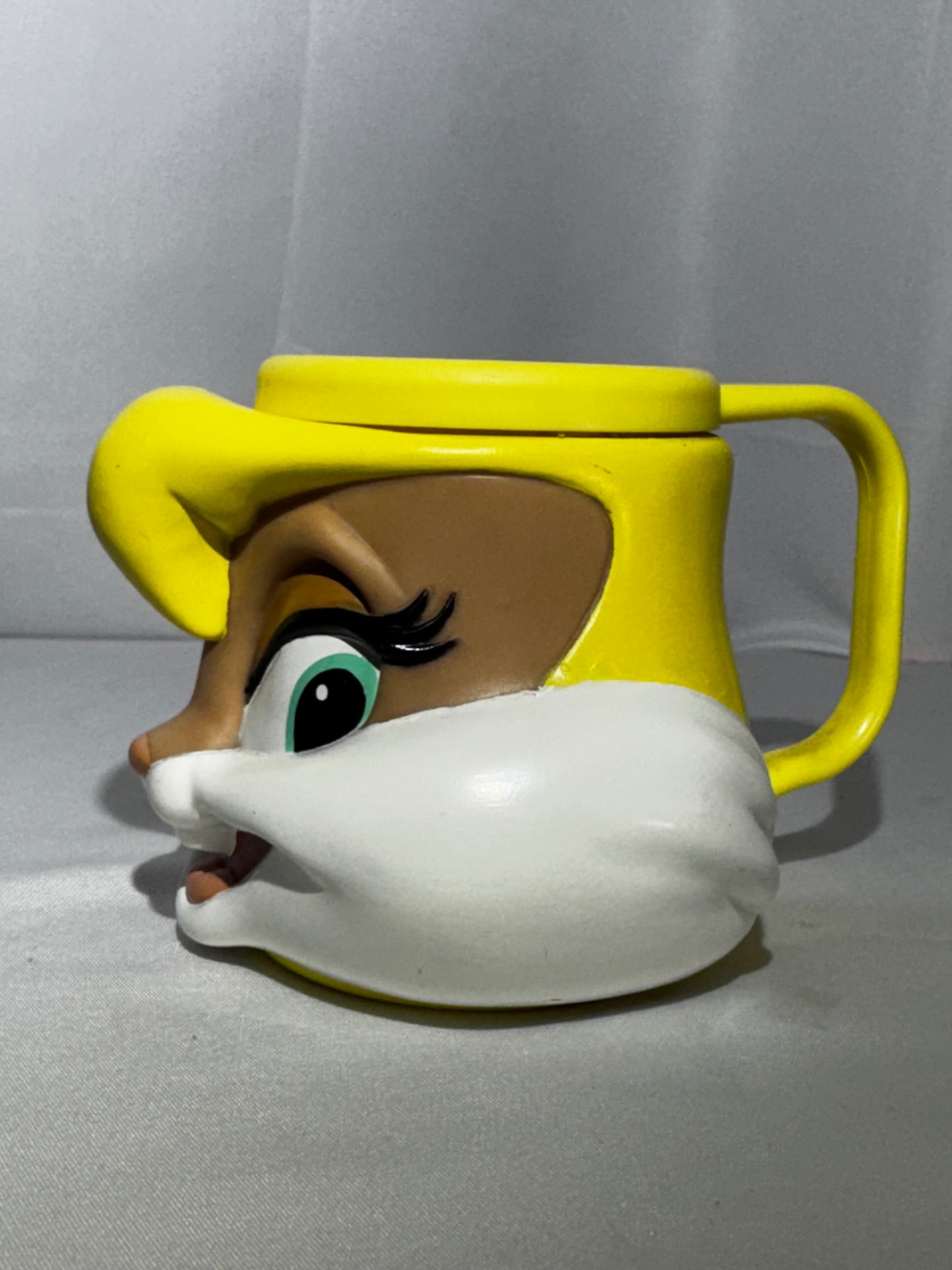 Vintage 1990s Warner Bros Looney Tunes Lola Bunny Plastic Head Mug Cup