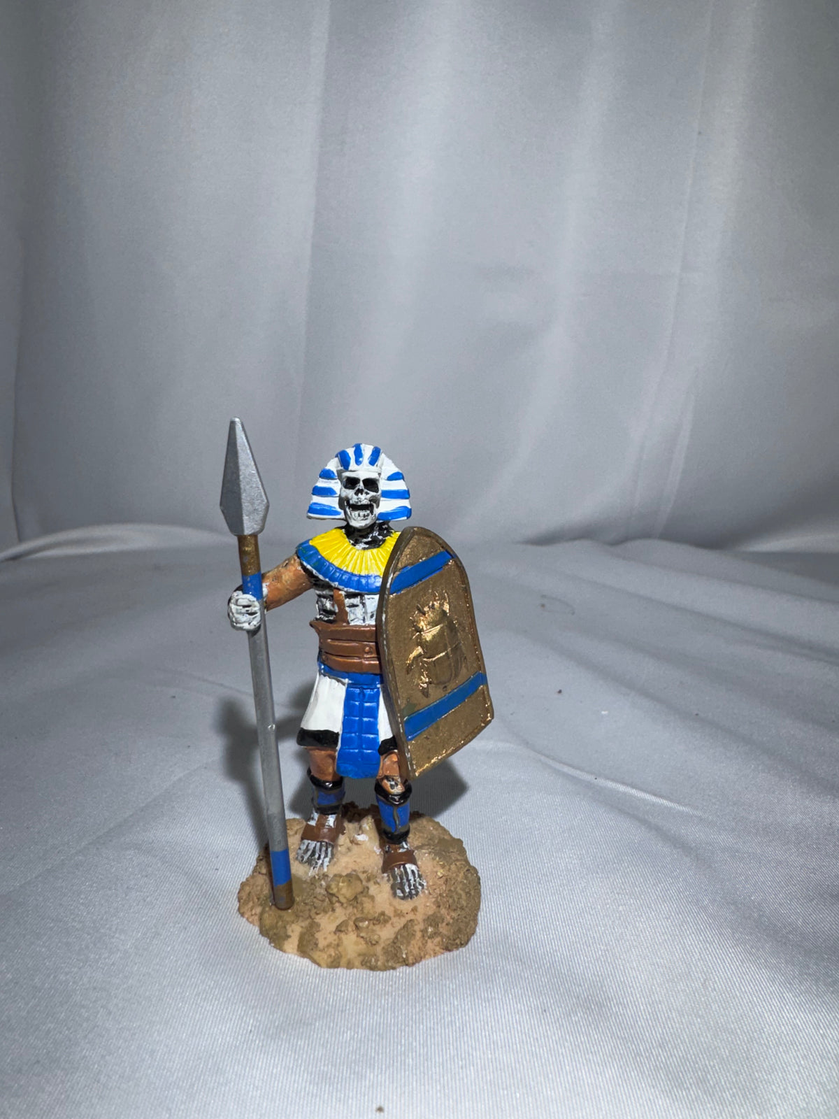 LEMAX Spooky Town Spearman #82486 – Retired Egyptian Skeleton Figurine – 2008