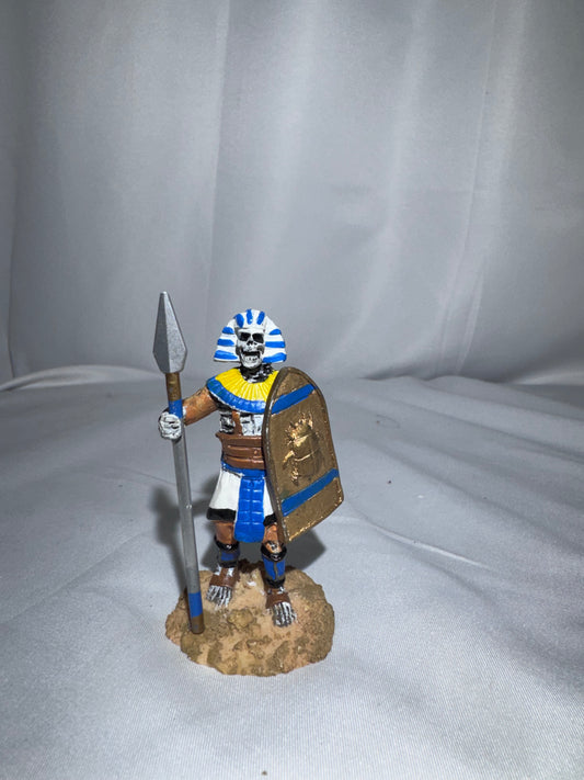 LEMAX Spooky Town Spearman #82486 – Retired Egyptian Skeleton Figurine – 2008