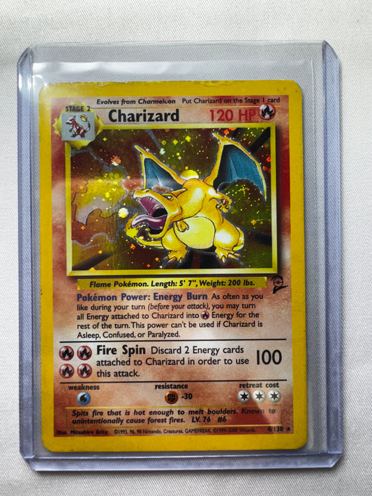 Pokémon Base Set 2 Charizard Holo Card #4/130