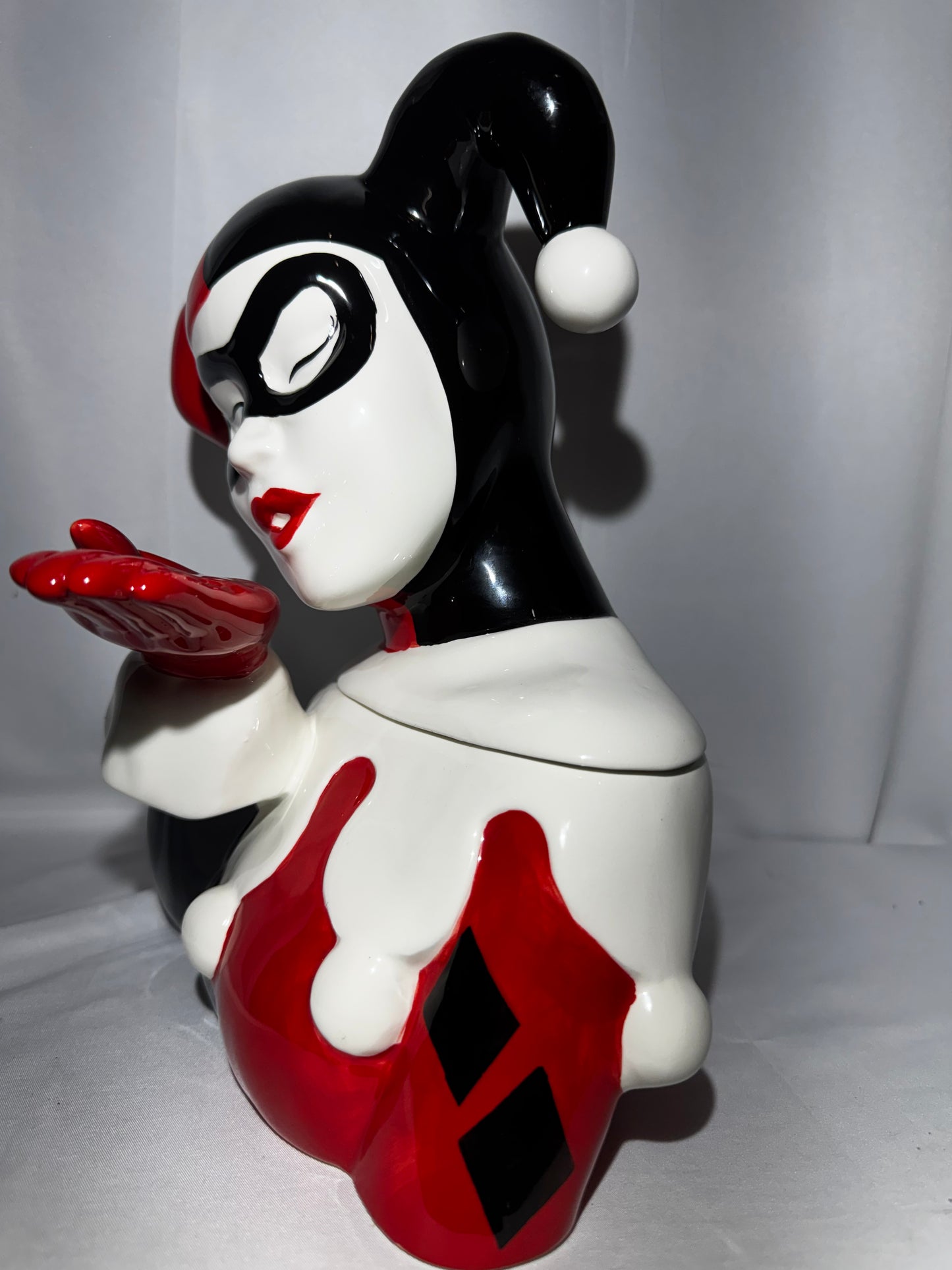 DC Comics Batman Harley Quinn Ceramic Cookie Jar Westland Giftware #25593 w/ Original Box