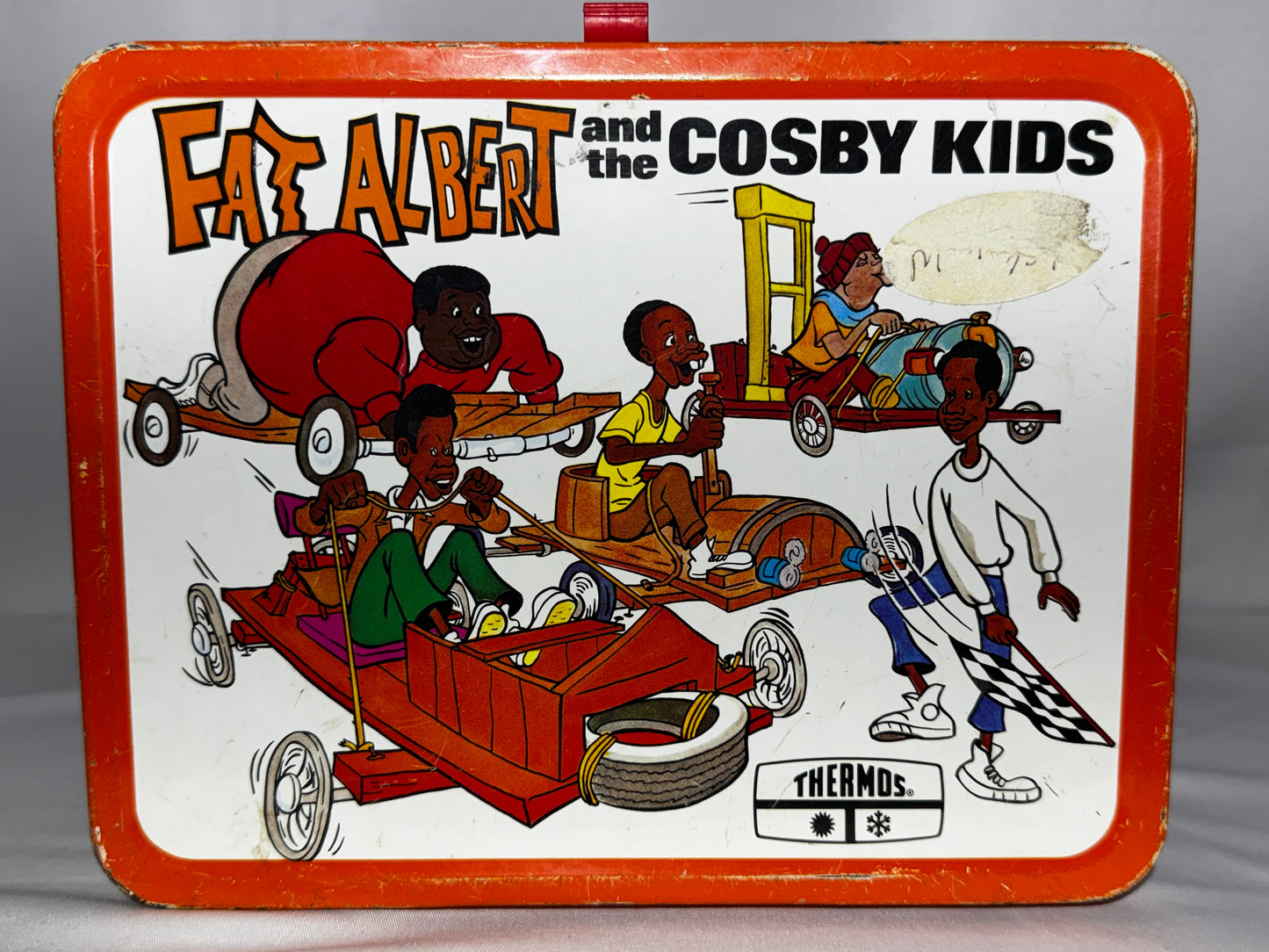 Vintage 1973 Fat Albert and the Cosby Kids Metal Lunch Box w/ Original Thermos