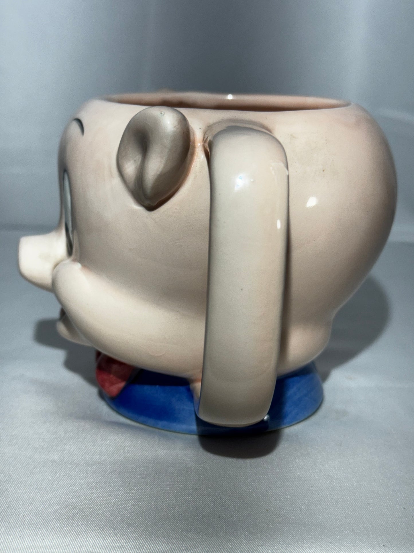 Vintage 1989 Porky Pig Looney Tunes Ceramic Mug Applause Collectible Cup