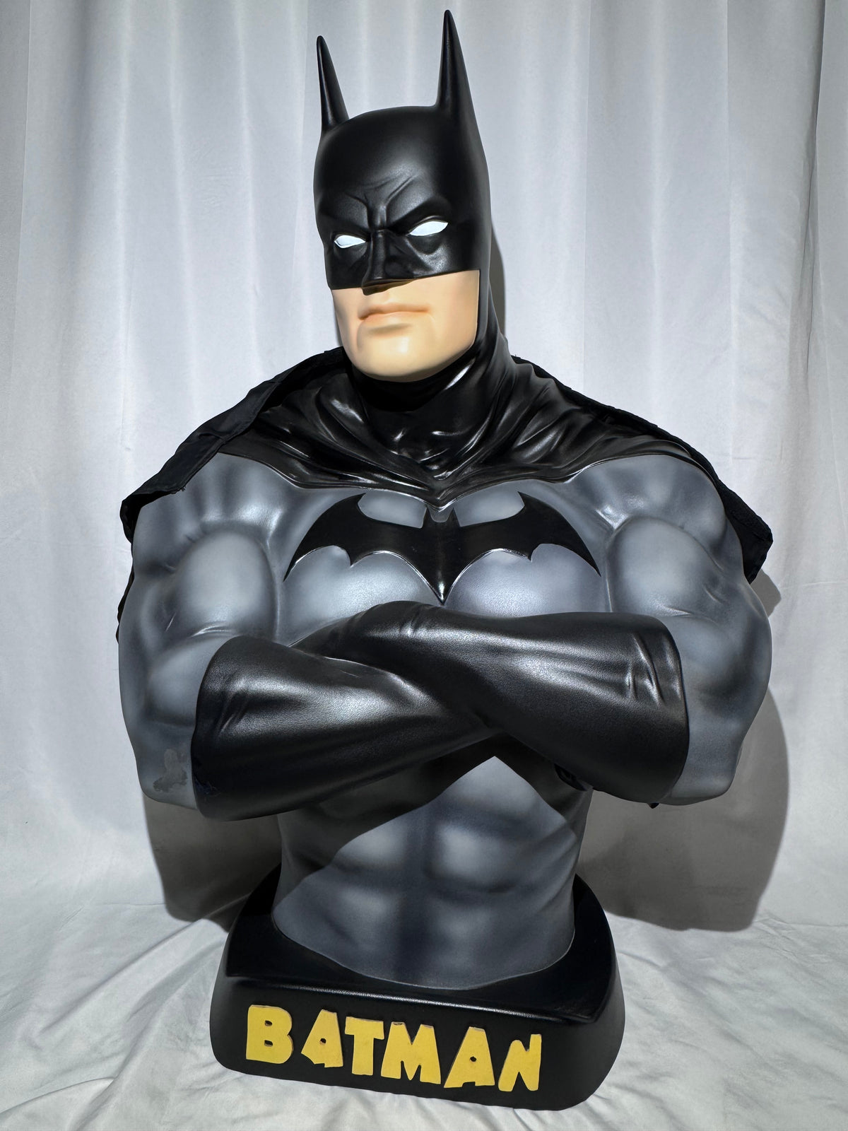 Giant Batman Bust – 35” Tall – Incredible Display Piece with Cape