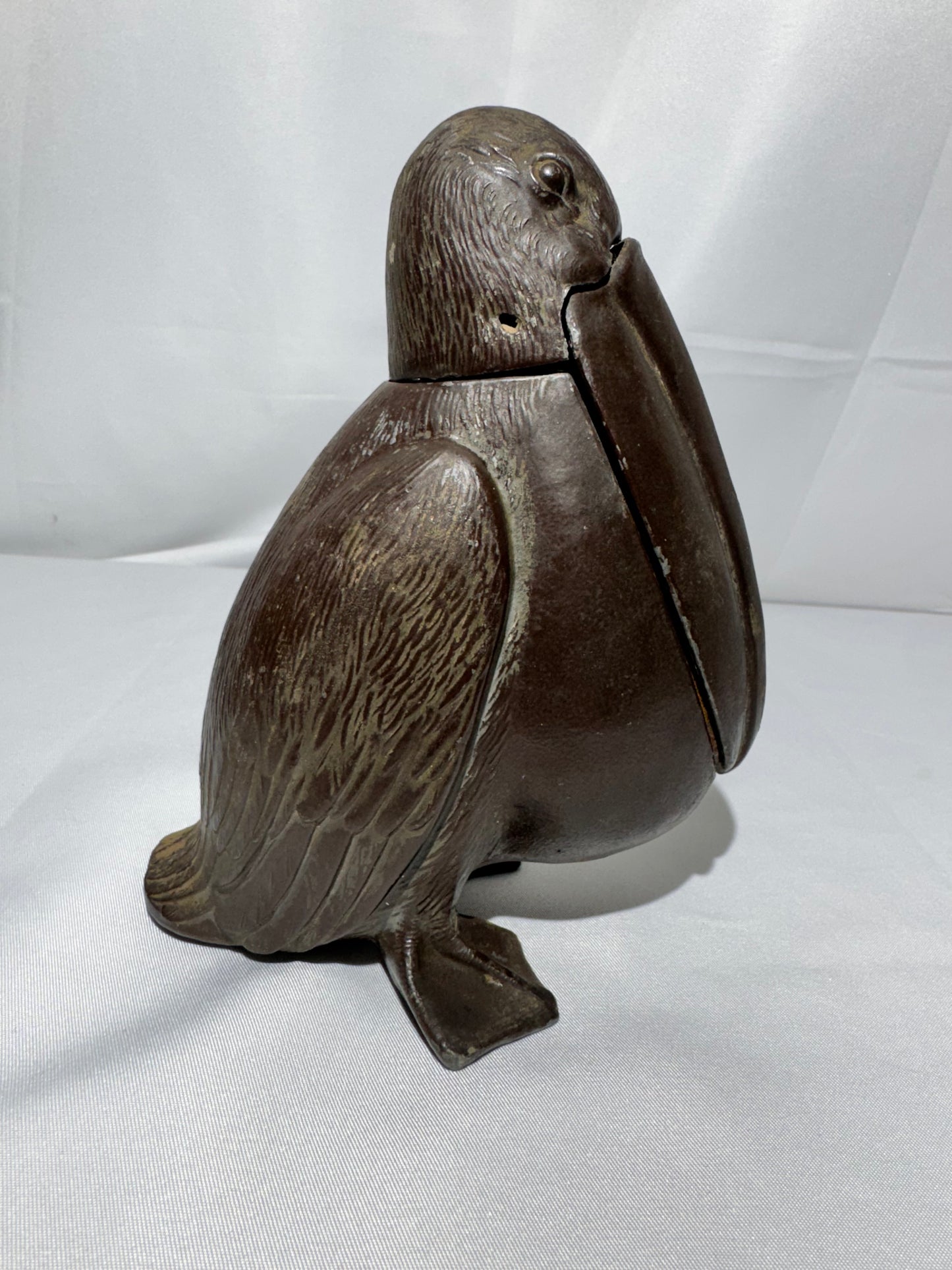 Vintage Brass Pelican Ashtray – Made in Japan – Removable Head