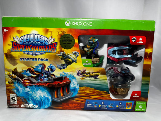 Skylanders SuperChargers Starter Pack Xbox One 2015 Spitfire Stealth Elf Hot Streak
