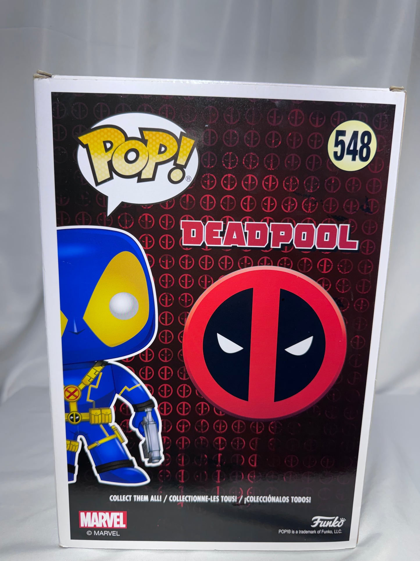 Funko Pop! Marvel Deadpool 10” #548 Blue & Yellow X-Men Walmart Exclusive