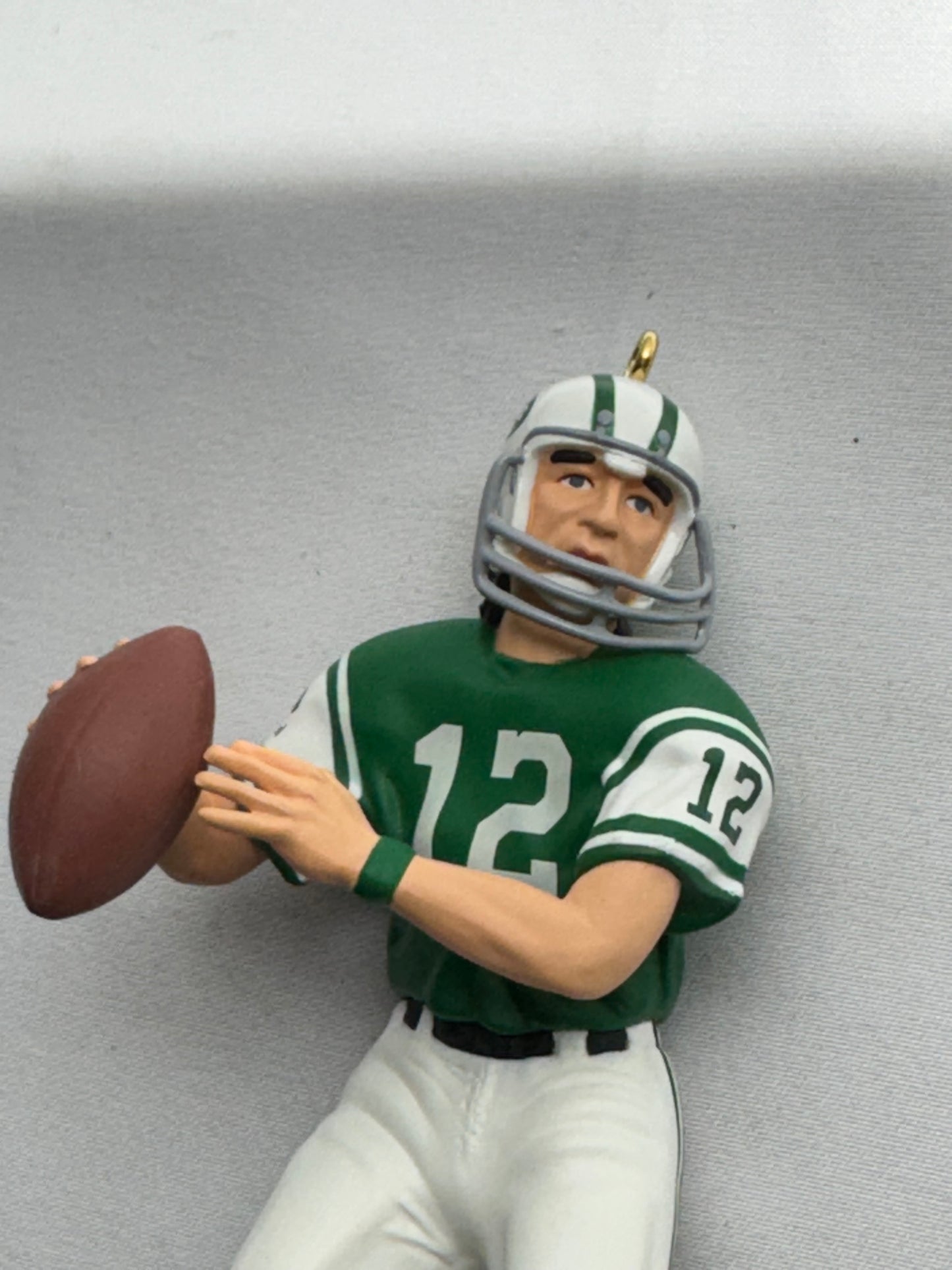 Joe Namath Keepsake Ornament New York Jets Quarterback -Trading Card